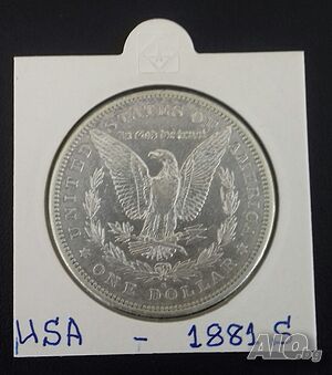 Монета САЩ 1 Морган Долар 1881 S