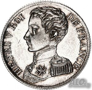Франция 1 Франк 1831 г Хенри V - RRR!!!
