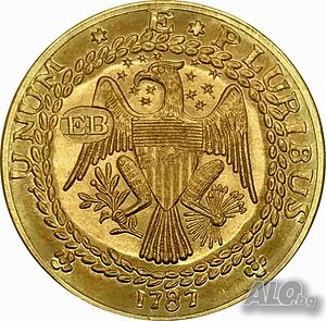 Монета САЩ 1 Дублон 1787 г.