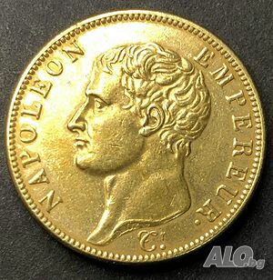 Монета Франция 40 Франка 1813 г Наполеон Бонапарт