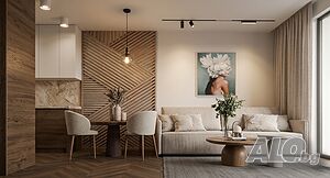 Интериорен дизайн 3D визуализации само 150 €/10 € кв. м