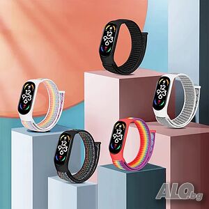 Текстилна каишка за Xiaomi MiBand 3 | 4 | 5 | 6 | 7 на части
