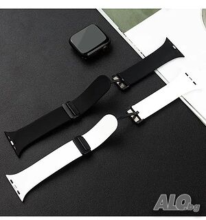 Силиконови каишки с магнит за Apple Watch ULTRA/SE2/SE/9/8/7/6/5/4/3