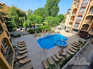Апартамент с 2 спални, 2 бани и гледка към басейн в Harmony Suites 1, Слънчев бряг