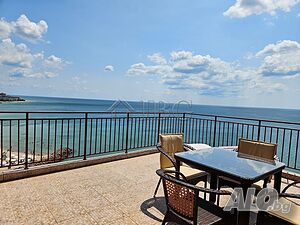 ТОП! Апартамент с 2 спални и 2 бани с фронтална гледка към морето в Panorama Fort Beach, Свети Влас...