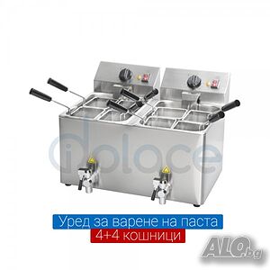 Професионален уред за варене на паста - 8 кошници (4+4)! ХИТ Цена 349€