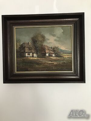 Картина със селска къща