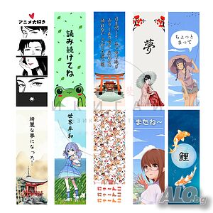 10 книгароазделителя с японски мотиви и аниме герои