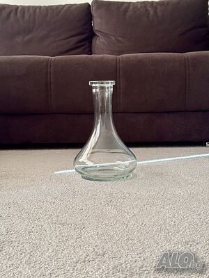 hookahTree Drop Clear стъклена ваза за наргиле ~43 мм гърловина - аксесоар за shisha / hookah