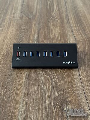 Nedis 7-Port USB 3.0 Hub + Fast Charging - Активен алуминиев хъб