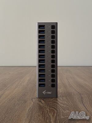i-tec 13-Port USB 3.0 Charging Hub - Професионален Активен Хъб (Metal)