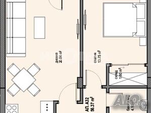 2-стаен, София, Овча купел 2, 64 кв.м., 128000 €