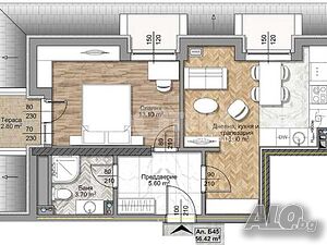 2-стаен, София, Овча купел, 67 кв.м., 135505 €