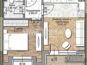 2-стаен, София, Овча купел, 52 кв.м., 106944 €