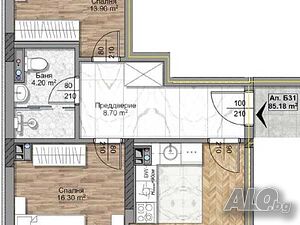 3-стаен, София, Овча купел, 104 кв.м., 209620 €