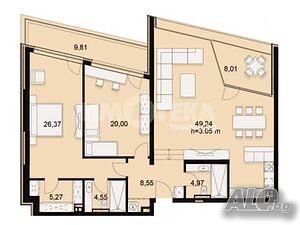3-стаен, София, Симеоново, 176 кв.м., 448800 €