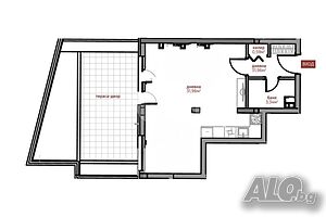 1-стаен, София, Манастирски ливади - изток, 53 кв.м., 152500 €