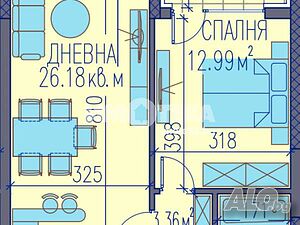 2-стаен, Пловдив, Широк център, 71.13 кв.м., 92400 €