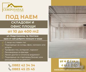 Дава под наем гр. Монтана - Широк център 30m²