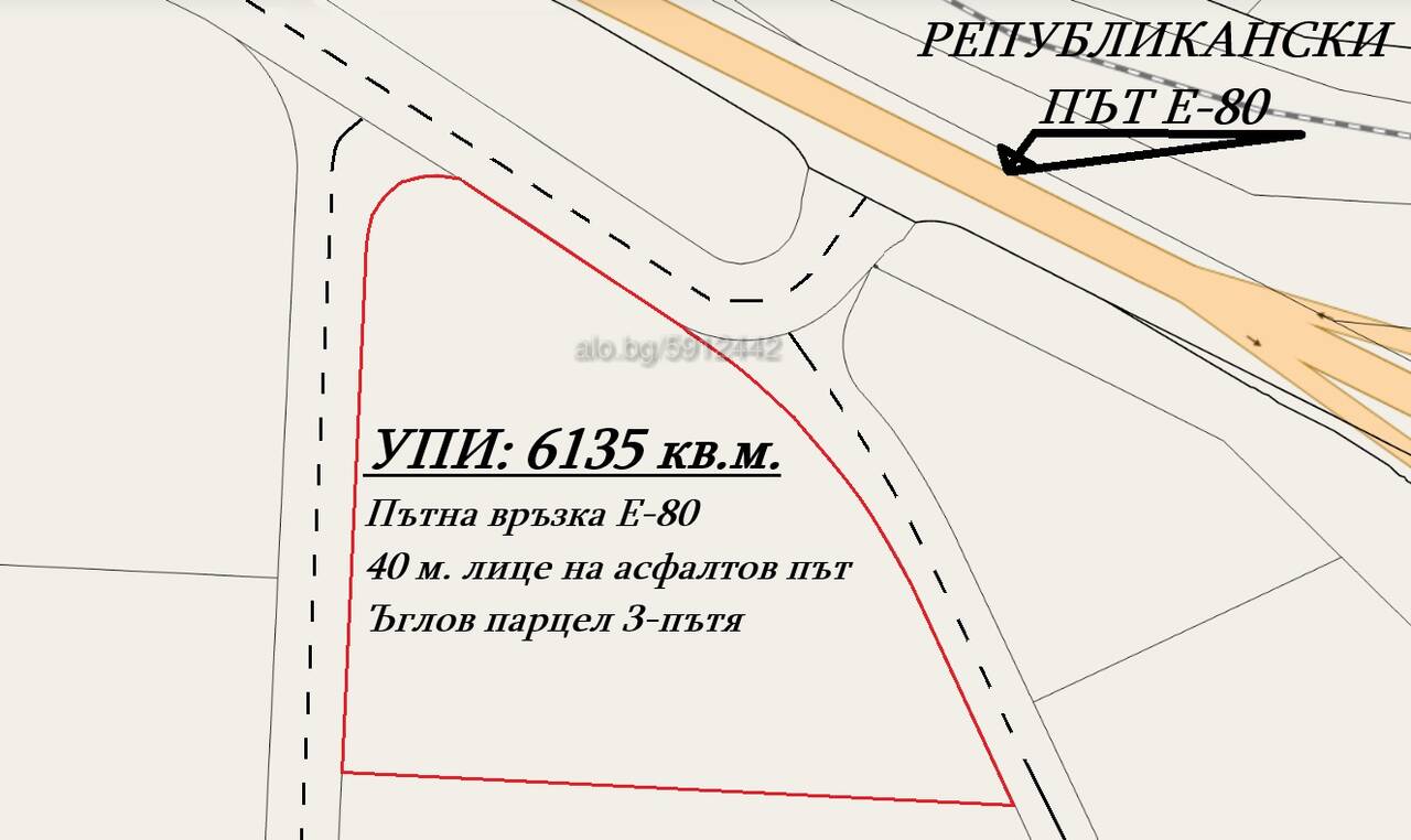 Парцел източна индустриална зона с лице на асфалт Продажба 6135 кв.м В регулация (УПИ) Без ток Без вода | Парцели за застрояване, Инвестиционни проекти | Промишлена зона - Изток Хасково