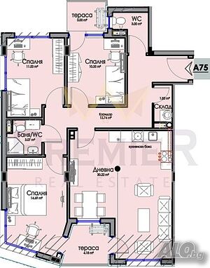 ЧИСТО НОВ ЧЕТИРИСТАЕН 128 м2 кв. ХОРИЗОНТ
