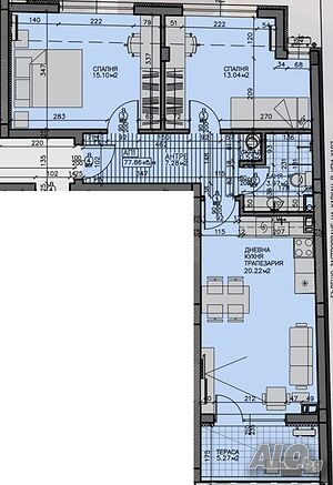 Продажба 3-стаен гр. Бургас - Зорница 94.28m²