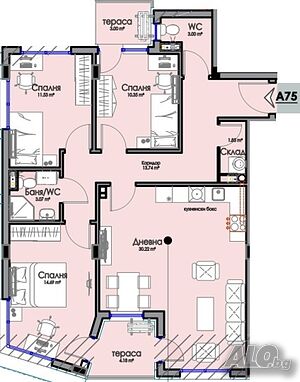 Продажба 4-стаен гр. Бургас - Хоризонт 128.08m²