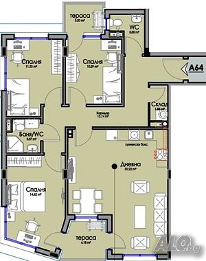Продажба 4-стаен гр. Бургас - Хоризонт 128.93m²