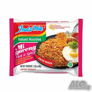 Indomie Mi Goreng Pedas Instant Noodles 80G / Индоми Пържени нудъли люти 80гр