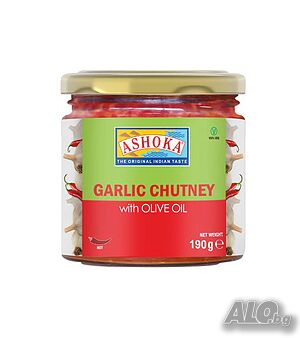 Ashoka Garlick Chutney with Olive oil / Ашока Чесново чътни с маслиново олио 190гр