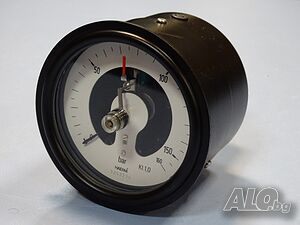 контактен Манометър HAENNi 160Bar Ø100mm G1/2”