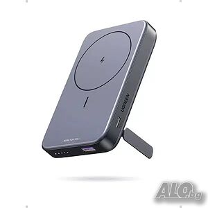 Външна батерия UGREEN Wireless 15W, 10000 mAh, 20W, USB-A, USB-C, сив