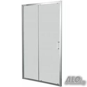 Параван за баня ELITE R, 100-120х190 см, прозрачно стъкло, хром