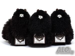 Усмихната алпака - малка, 23 см, Limited Edition, Black Panther