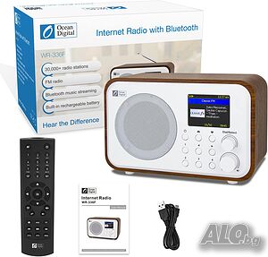 Ocean Digital WR-336F Wi-Fi интернет и FM радио,USB,Bluetooth, батерия 2000mAh