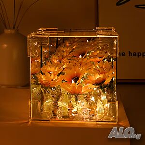 DIY Ръчно изработена LED нощна лампа - Слънчогледи, Направи си сам