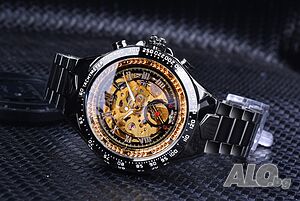 WINNER автоматичен часовник, циферблат скелет
