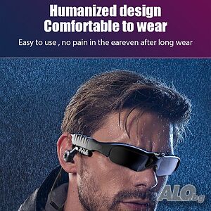 Слънчеви очила с аудио слушалки, Bluetooth стерео слушалки, безжична MP3 функция, микрофон