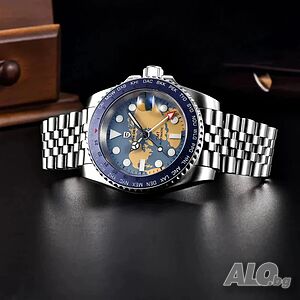 PAGANI DESIGN автоматичен часовник с Японски механизъм SEIKO NH34 GMT, стъкло сапфир, водоустойчив