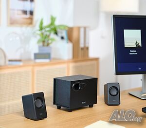 Trust Комплект тонколони USB 2.1 със субуфер от дърво, за PC и лаптоп