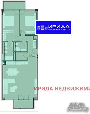 Тристаен апартамент в Кръстова вада