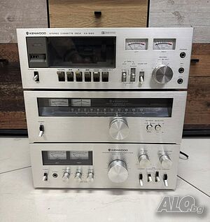 Ретро аудио сет KENWOOD - Усилвател, тунер и дек - Made in Japan