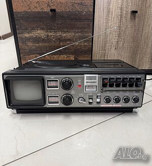 Ретро радиокасетофон с телевизор SHARP 5P-27G - 1978 - 1979 г. - Made in Japan