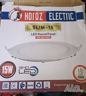 LED панел кръг стъкло 15W SMD 4200K 19 CM