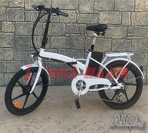 ЕЛЕКТРИЧЕСКИ сгъваем ВЕЛОСИПЕД MPM BIKE-1001A+PAS система+Шест скористи за управление+LED фар