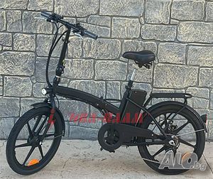 ЕЛЕКТРИЧЕСКИ сгъваем ВЕЛОСИПЕД MPM BIKE-1001A+PAS система+Шест скористи за управление+LED фар