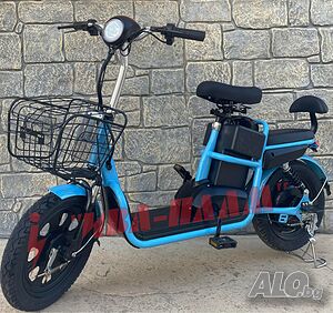 ЕЛЕКТРИЧЕСКИ Велосипед(скутер)с две седалки, 550W,48V - управлява се БЕЗ книжка и регистрация в КАТ