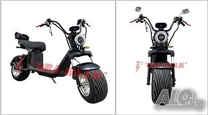 Електрически скутер ’Harley’-3000W,60V,44aH+ЛИЗИНГ+Преносима батерия+Bluetooth+Аларма+Aмортисьори