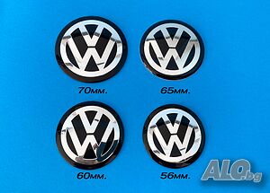 Стикери за капачки на джанти Vw / Golf / passat / bora емблеми лепенка