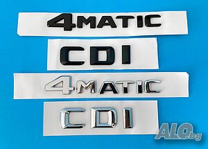 Емблема CDI / 4matic Mercedes / Мерцедес багажник w203 w220 w211 w212
